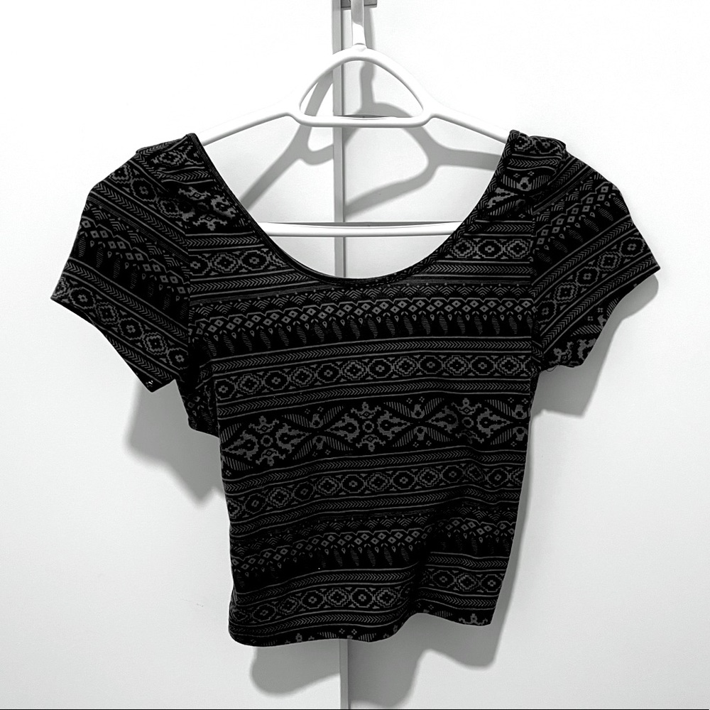 Pacsun crop top with crisscross back